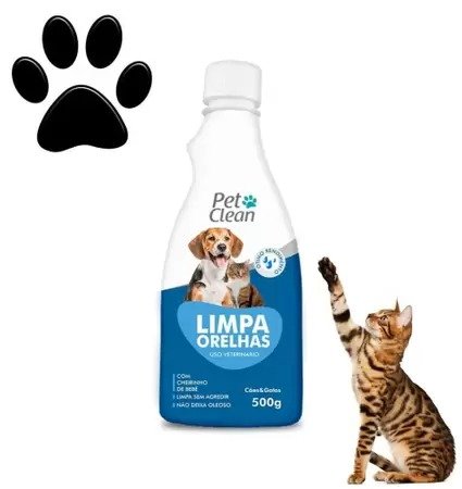 Limpa Ouvido Limpador D Orelha Cachorro Gato Pet Clean 500g - Imagem 3